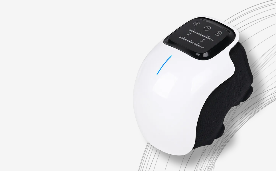Smart electric knee massager device with digital control screen EDEN.