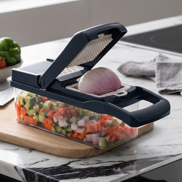 Multi functional vegetable chopper slicing fresh kitchen ingredients EDEN.