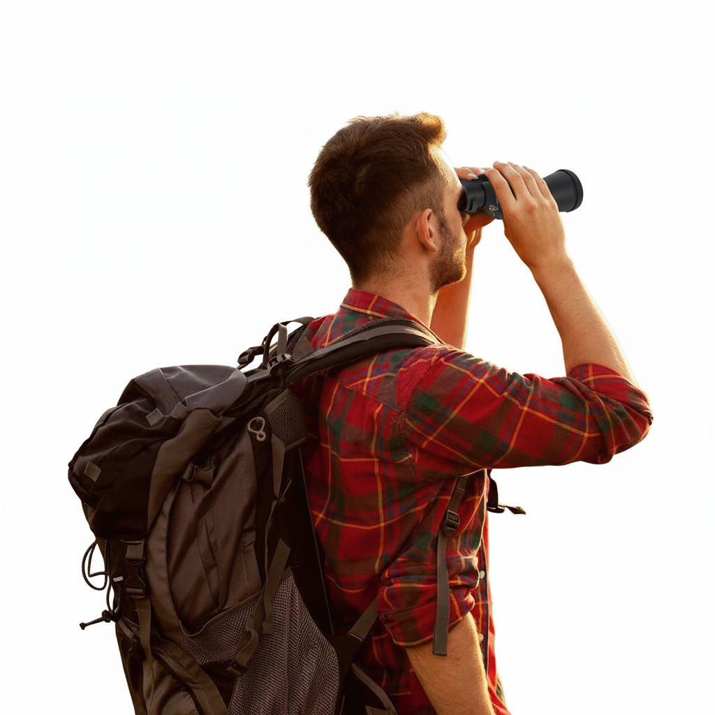 Binoculars Man Clean