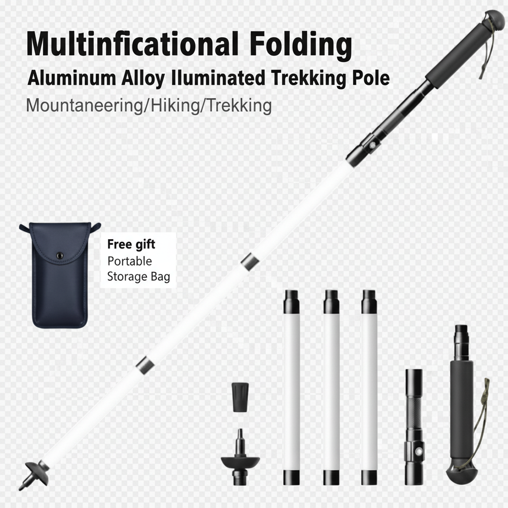 Trekking Pole - Transparent Background with Text